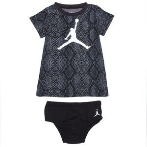 Jordan Baby Girls Jumpman Snake Dress Black
